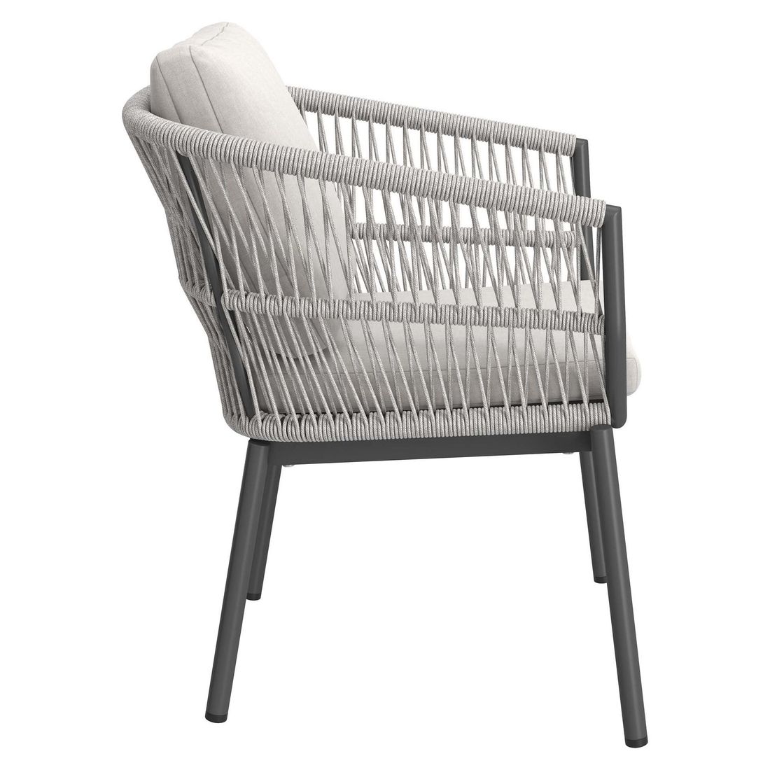 OUTLIV. Alicante Gartensessel Aluminium mit Sitz- und Rückenkissen