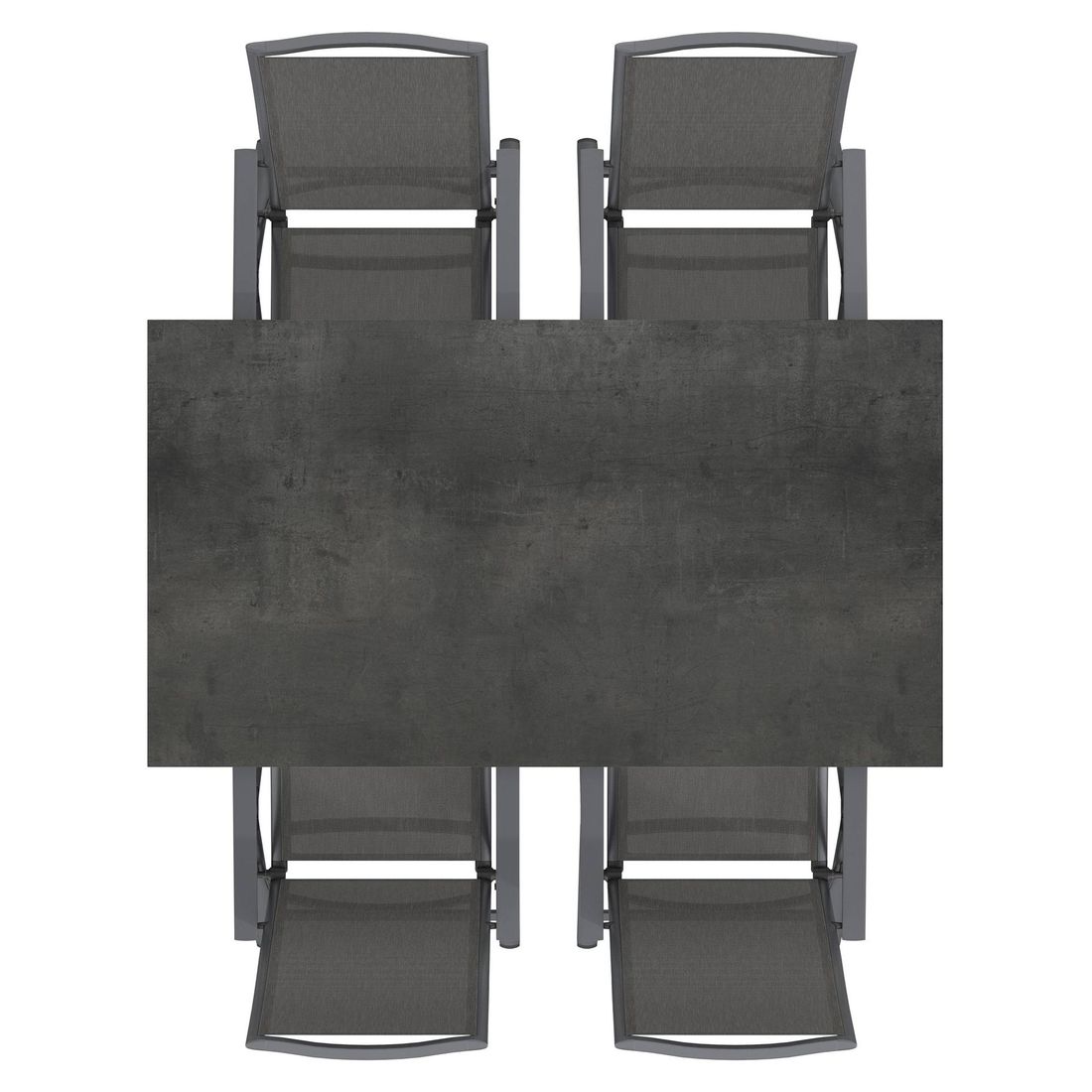OUTLIV. Jacob Gartenmöbel-Set M verstellbar (4 Plätze) Tisch 160x90cm