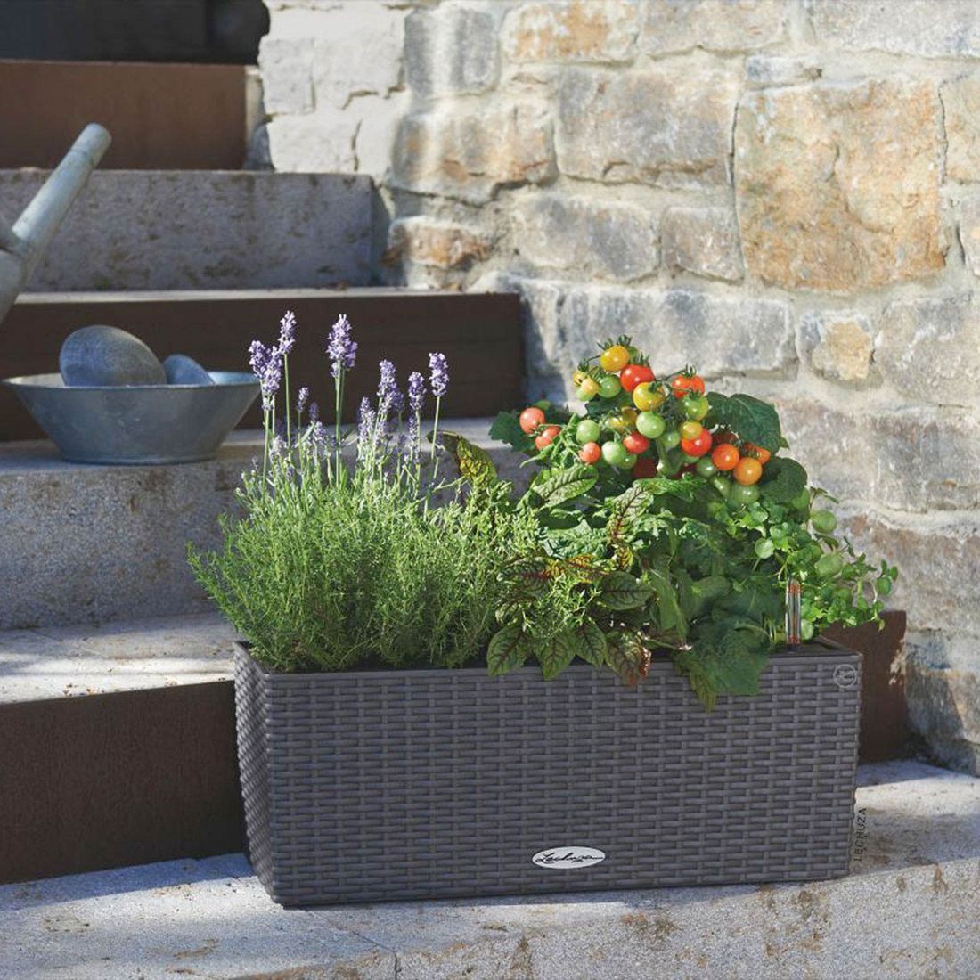 Lechuza Balconera 50 Pflanzgefäß Komplettset