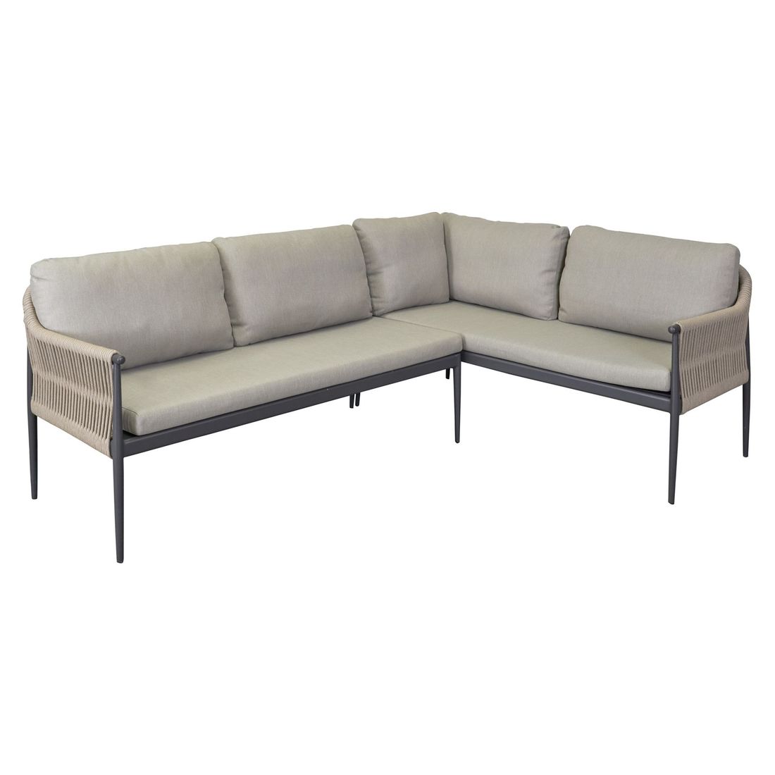 LC Garden Bari Ecklounge Aluminium/Rope/Olefin