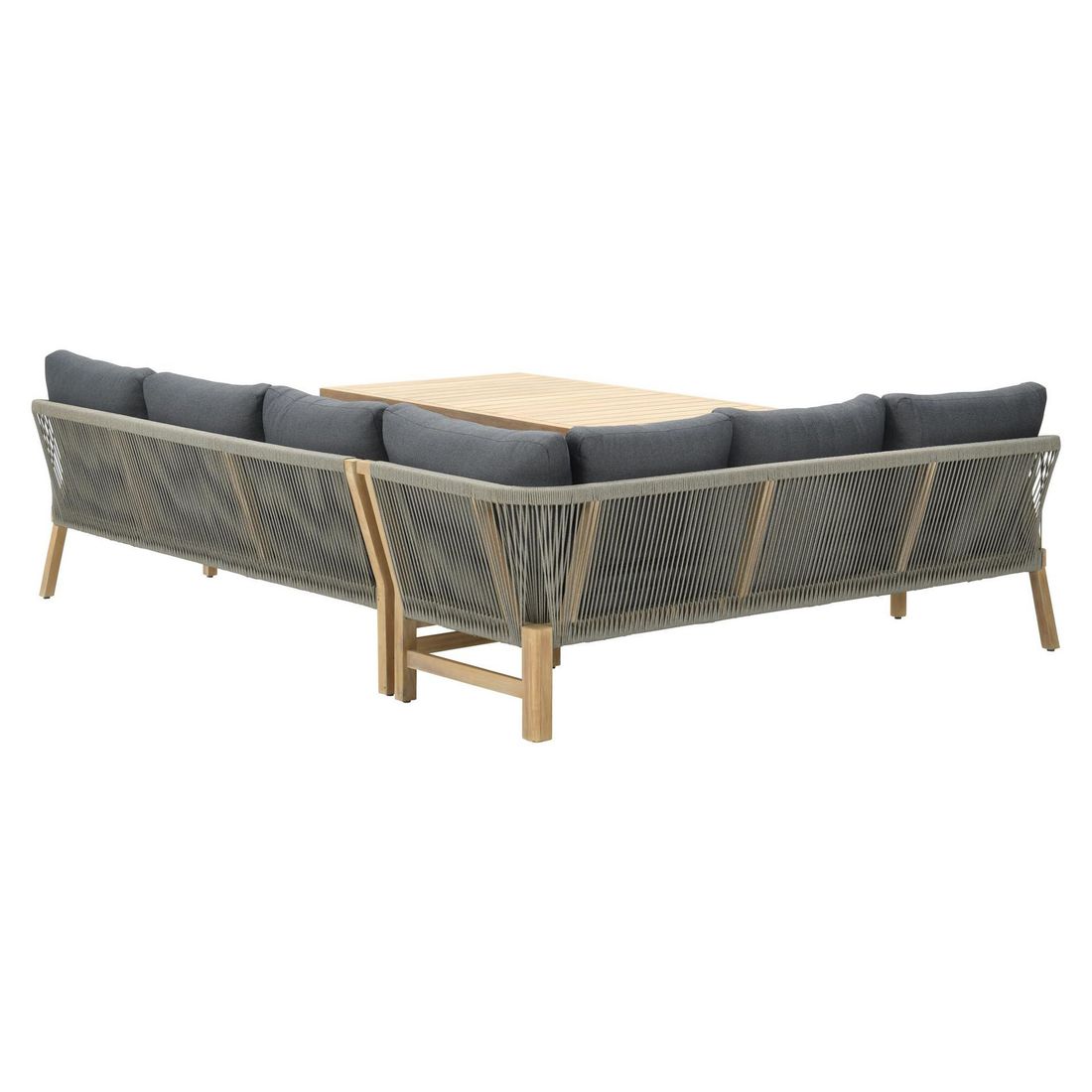 Garden Impressions Santos Dininglounge Tisch 150x90cm Akazie/Rope/Polyester
