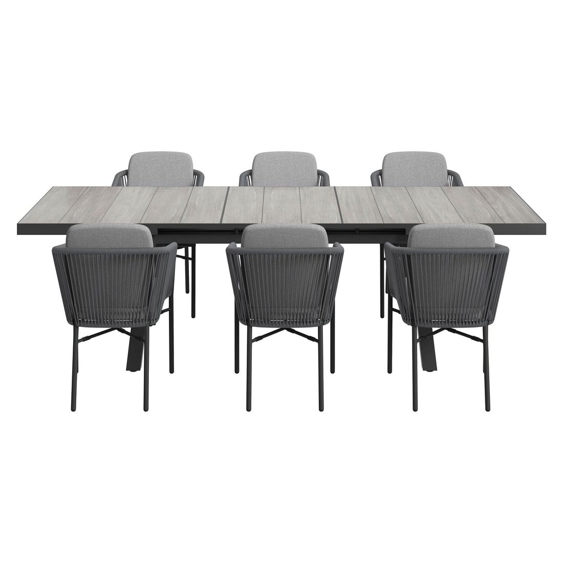 OUTLIV. Ohio Gartenmöbel-Set L (6 Plätze) Tisch 200/260x100cm