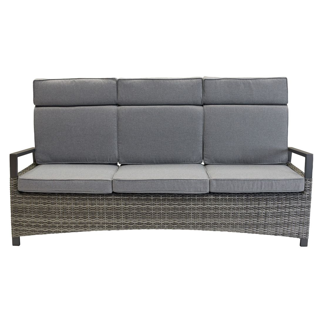 LC Garden Vivera Diningsofa verstellbar Geflecht mit Sitz- und Rückenkissen