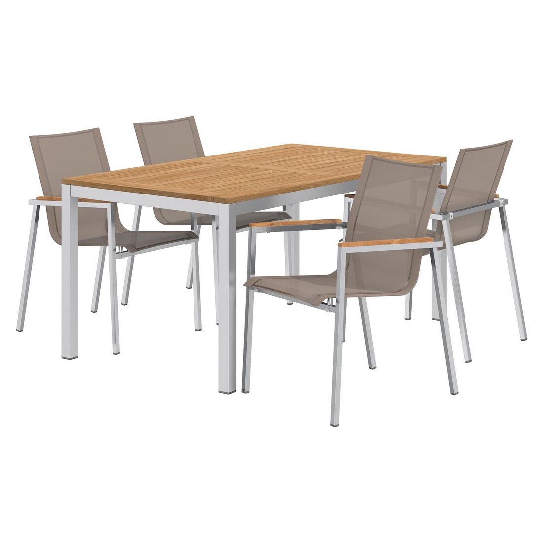 OUTLIV. Rimini Gartenmöbel-Set M (4 Plätze) Tisch 160x90cm