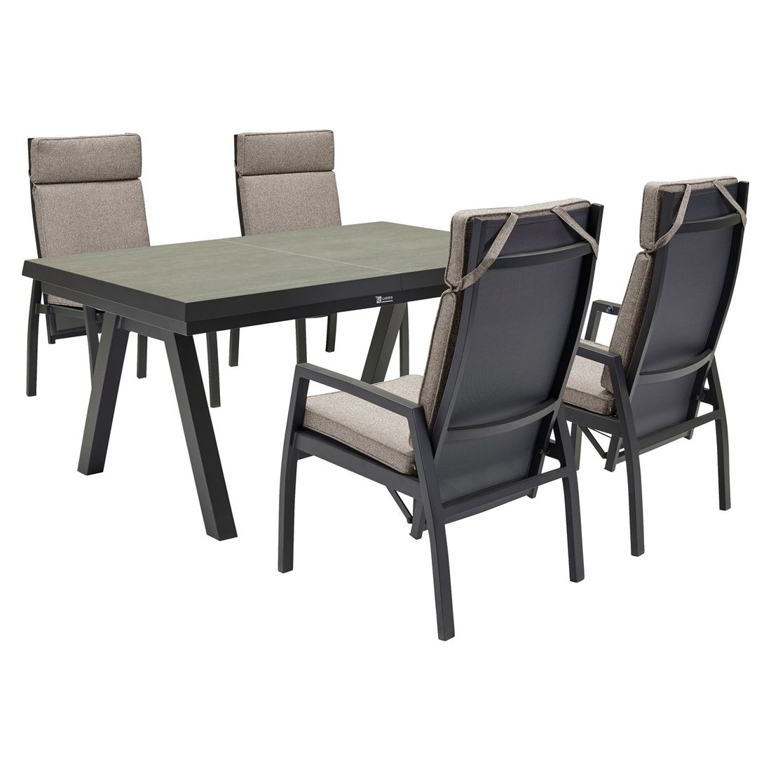 LC Garden Avena Gartenmöbel-Set M (4 Plätze) Tisch 160/210x100cm