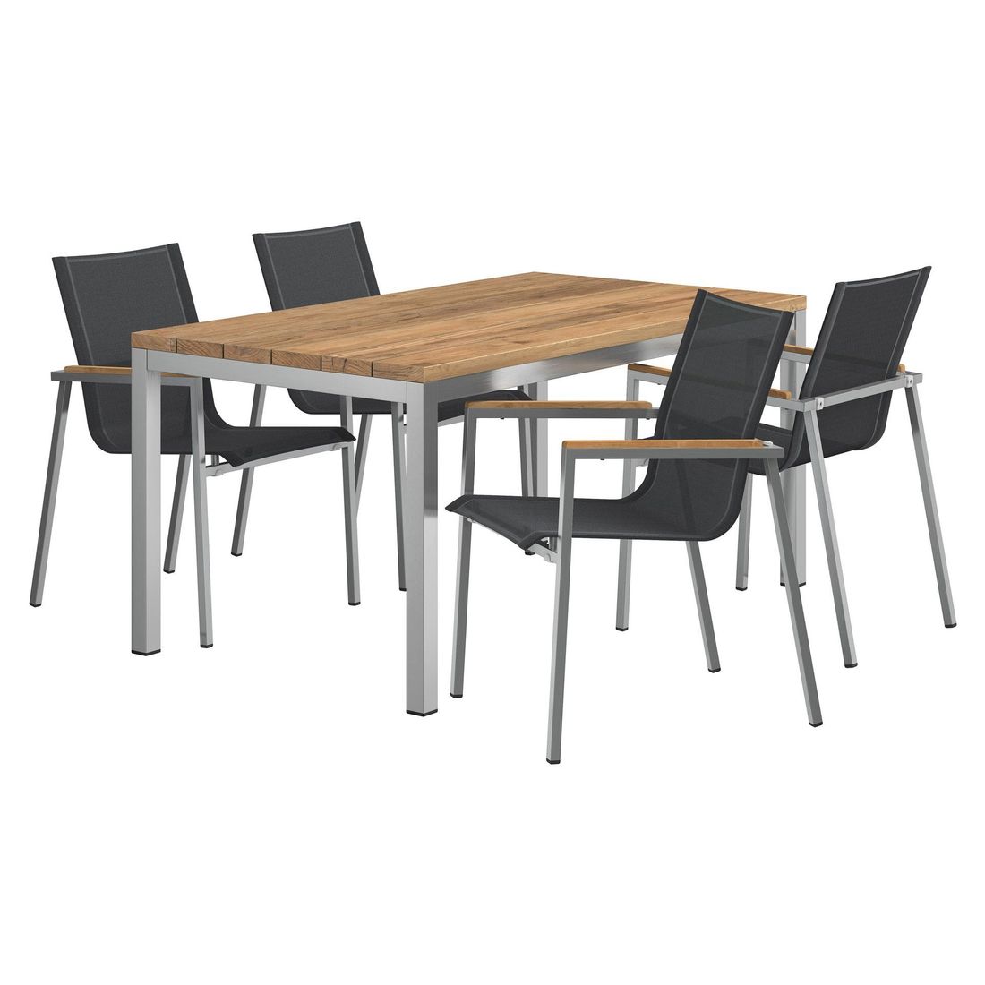 OUTLIV. Rimini Gartenmöbel-Set M (4 Plätze) Tisch 160x90cm