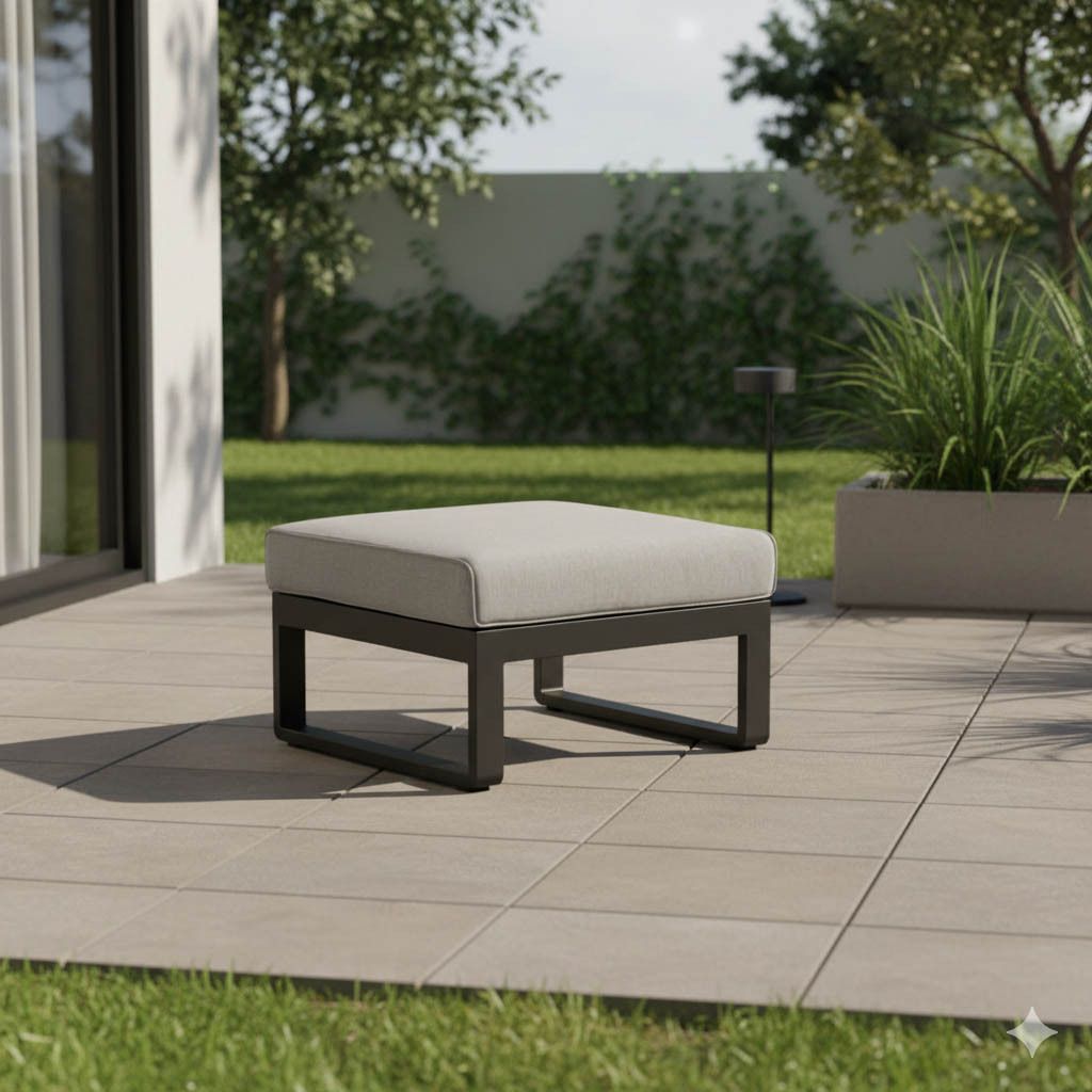 Zebra Fly Loungehocker Aluminium/Olefin