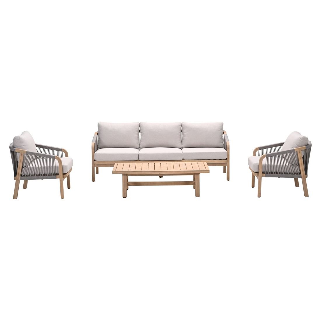 Garden Impressions Santos Loungeset inkl. Loungetisch Akazie/Rope/Polyester
