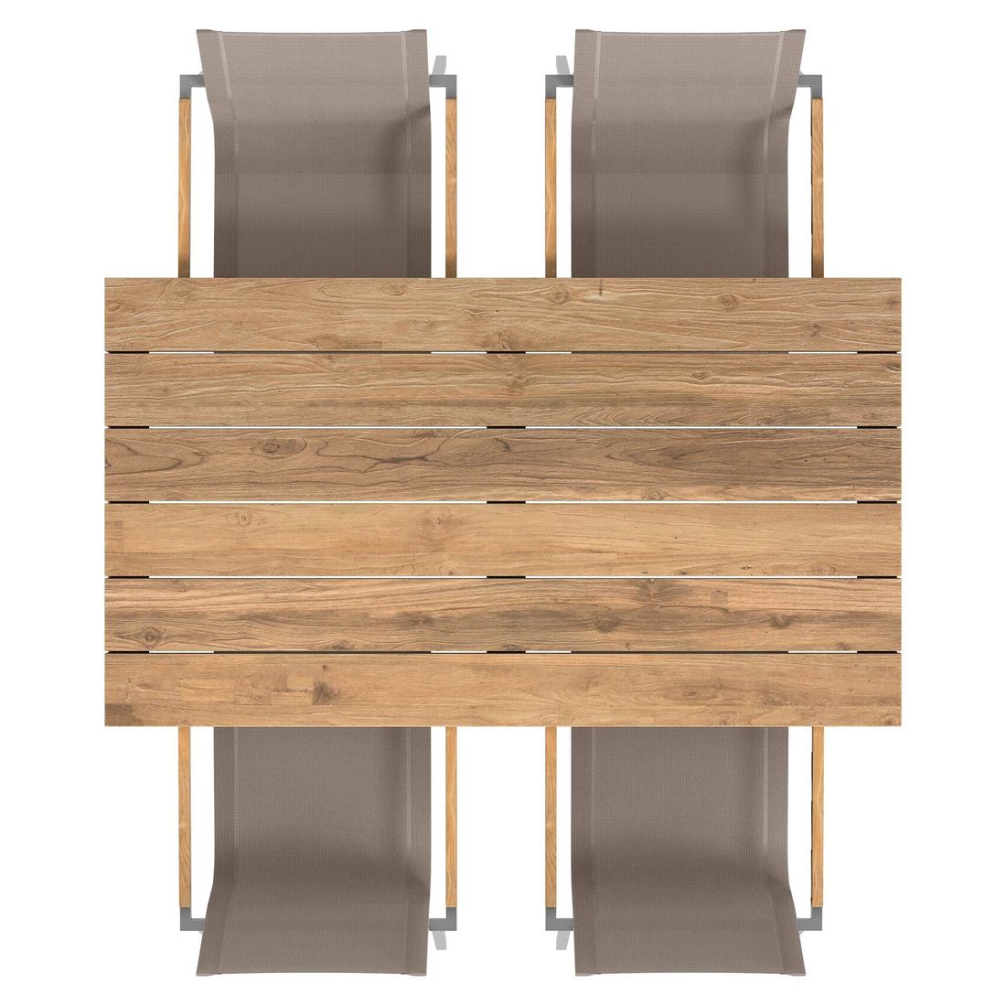 OUTLIV. Rimini Gartenmöbel-Set M (4 Plätze) Tisch 160x90cm
