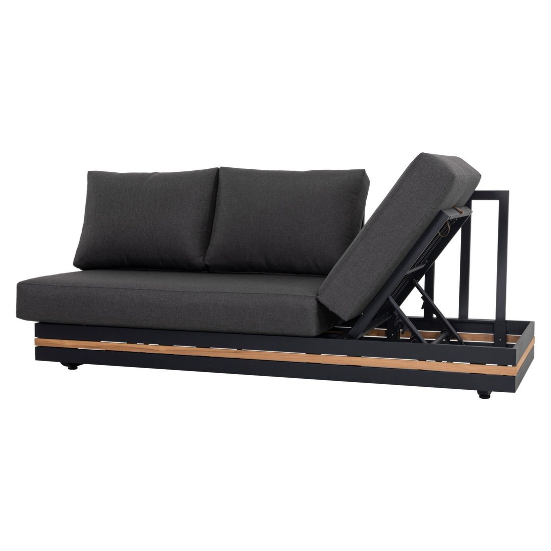 OUTLIV. Triest Ecklounge Aluminium/Teak/Spunpolyester