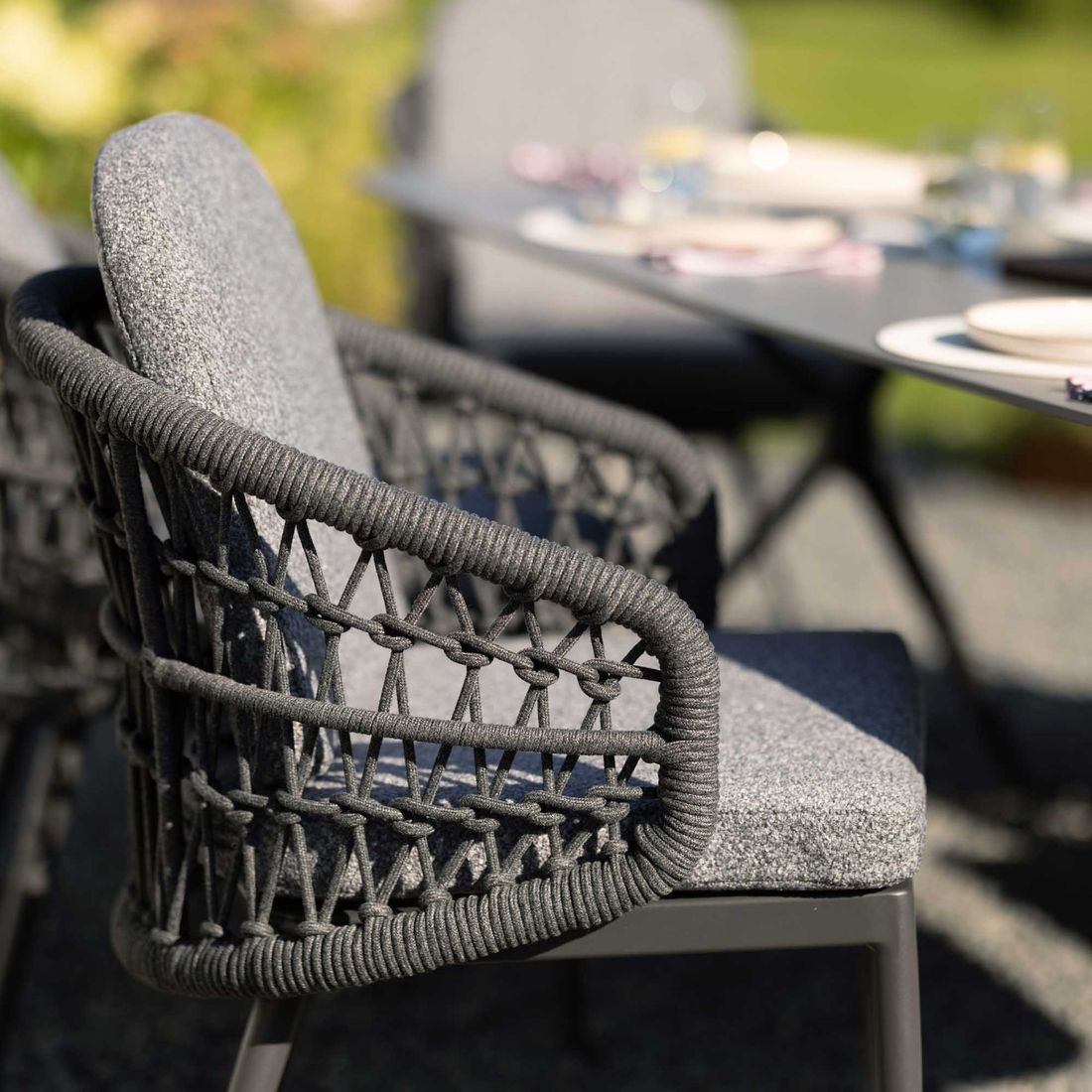 Interliving 7012 Gartensessel Aluminium/Rope