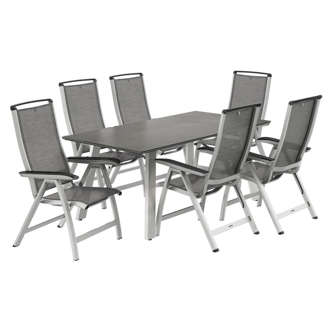 Kettler Forma II Gartenmöbel-Set L (6 Plätze) mit OUTLIV. Tisch 180x90cm