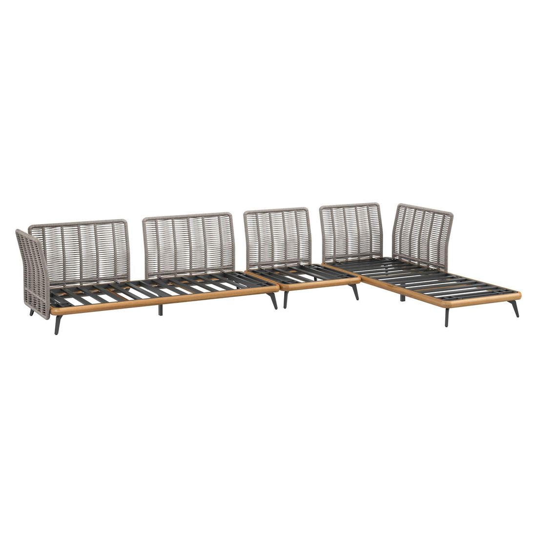 OUTLIV. Ava Ecklounge inkl. Loungetisch Akazie/Rope/Polyester