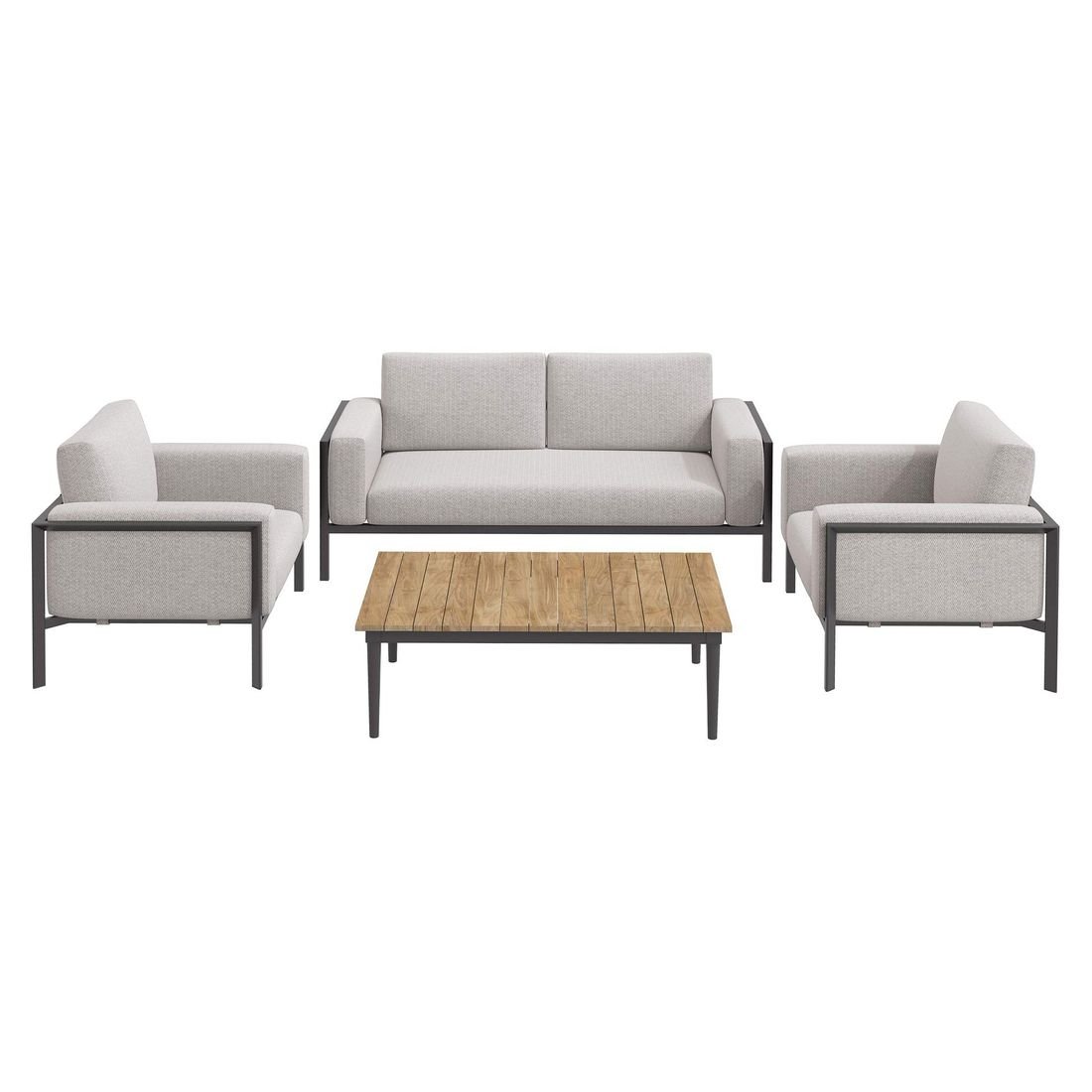 OUTLIV. Toskana Loungeset inkl. Loungetisch Aluminium/Sunproof