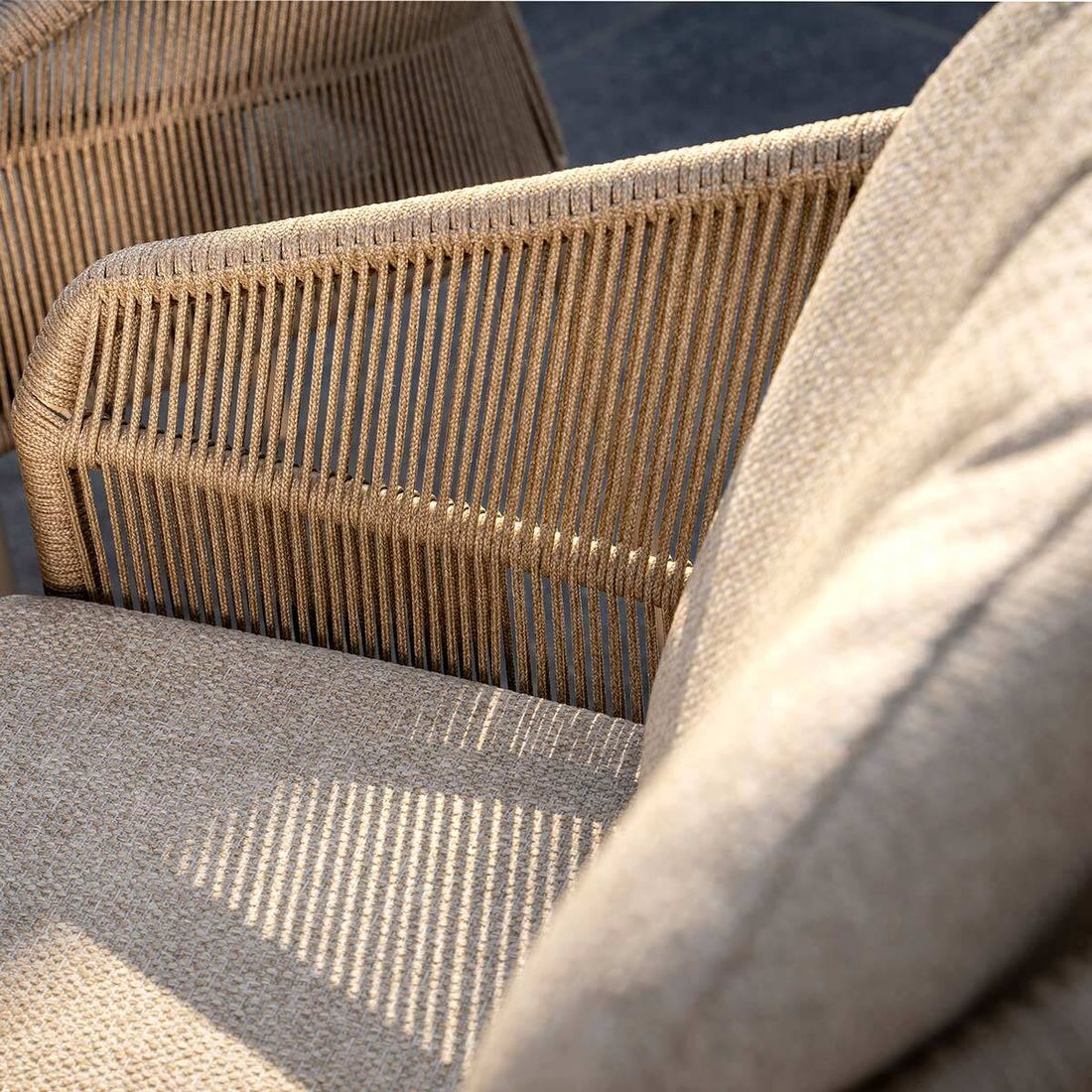 4Seasons Florence Loungesessel Aluminium/Rope/Olefin