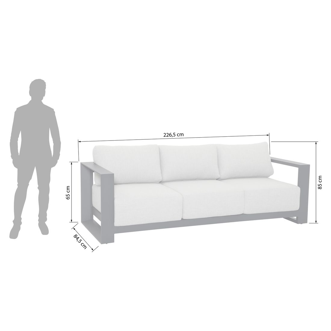 Garden Impressions Levanto Loungeset Aluminium/Kunstfaser