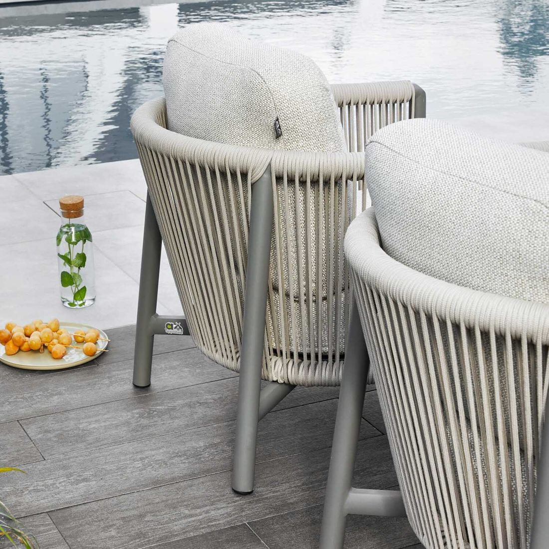 Apple Bee Bora Bora Gartenmöbel-Set Low Dining L (6 Plätze) Tisch Ø160cm