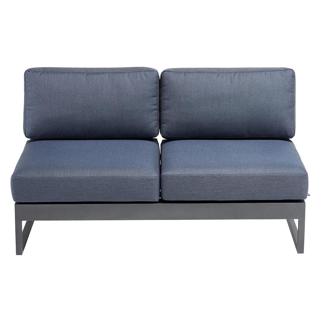 Kettler Ocean Skid Platform Loungebank Aluminium/Agora