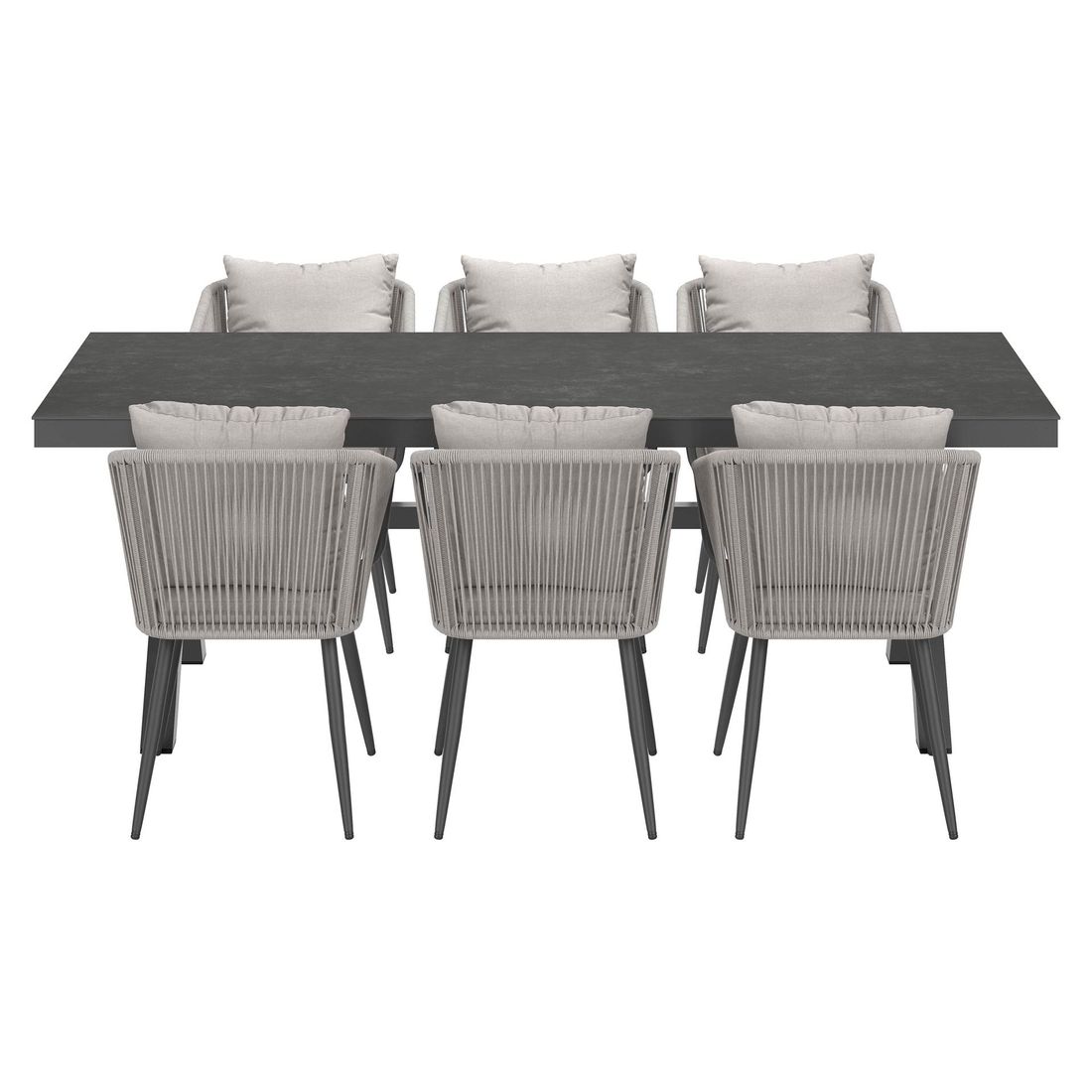 OUTLIV. Alex Gartenmöbel-Set L (6 Plätze) Tisch 220x100cm