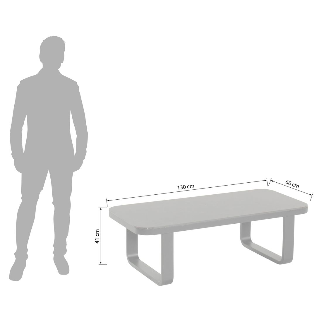 Hartman Milano Loungeset inkl. Loungetisch Aluminium/Olefin