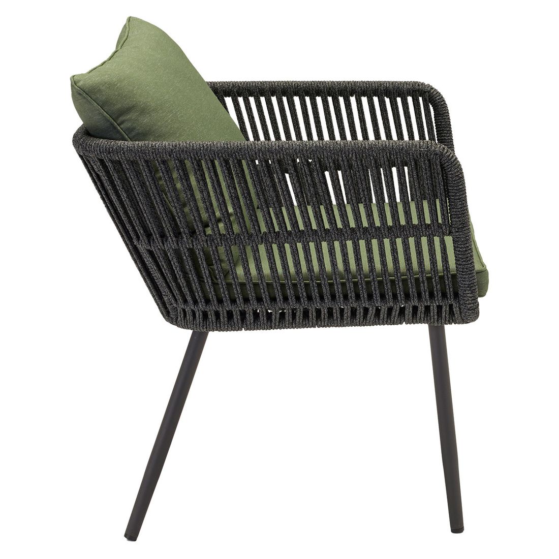 LC Garden Saigon Gartensessel Stahl mit Sitz- und Rückenkissen