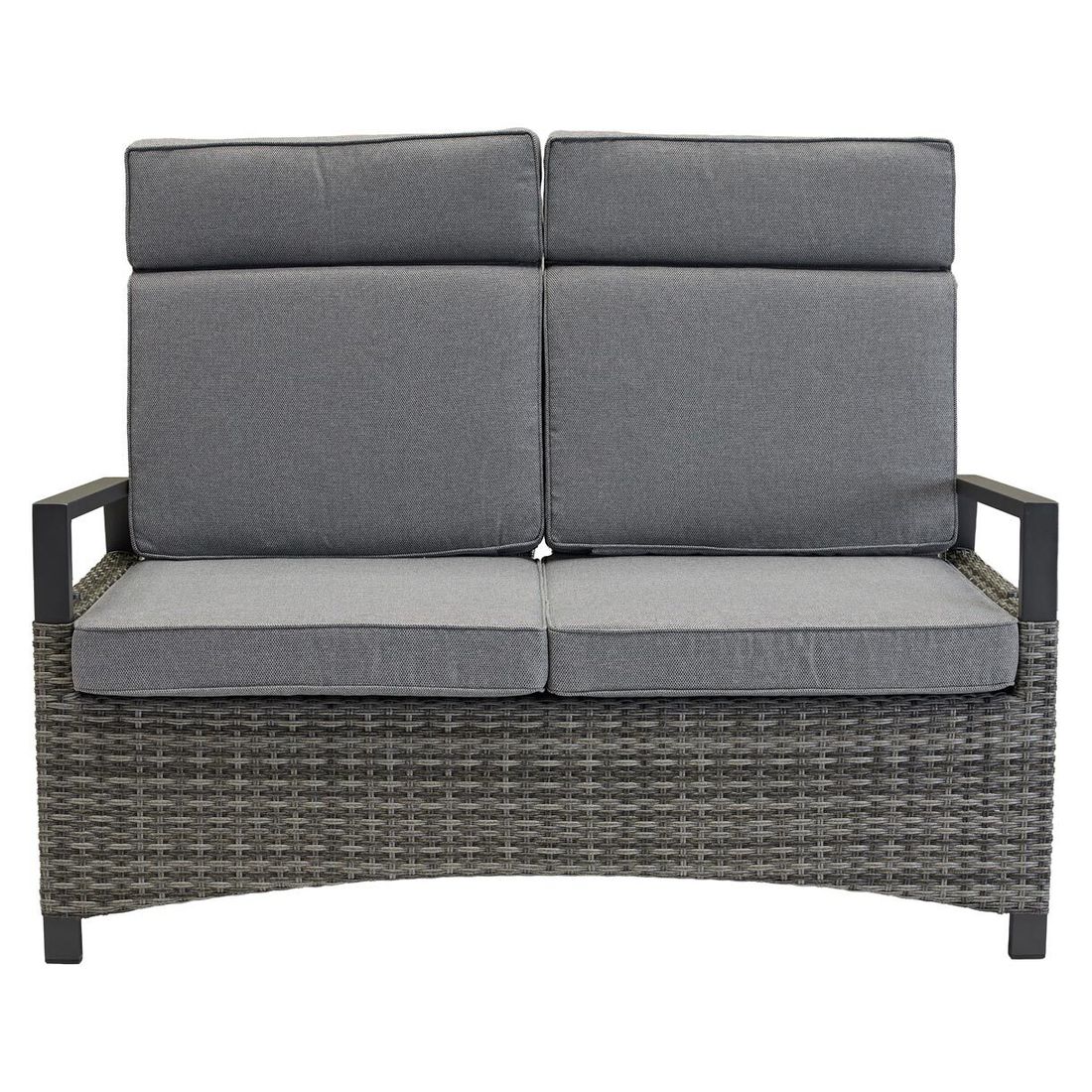 LC Garden Vivera Diningsofa verstellbar Geflecht mit Sitz- und Rückenkissen