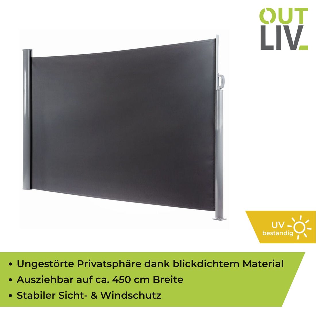 OUTLIV. Seitenmarkise XL Aluminium/Polyester