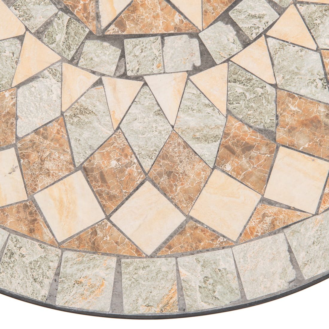 OUTLIV. Mosaik Gartentisch Ø60cm Eisen/Mosaik