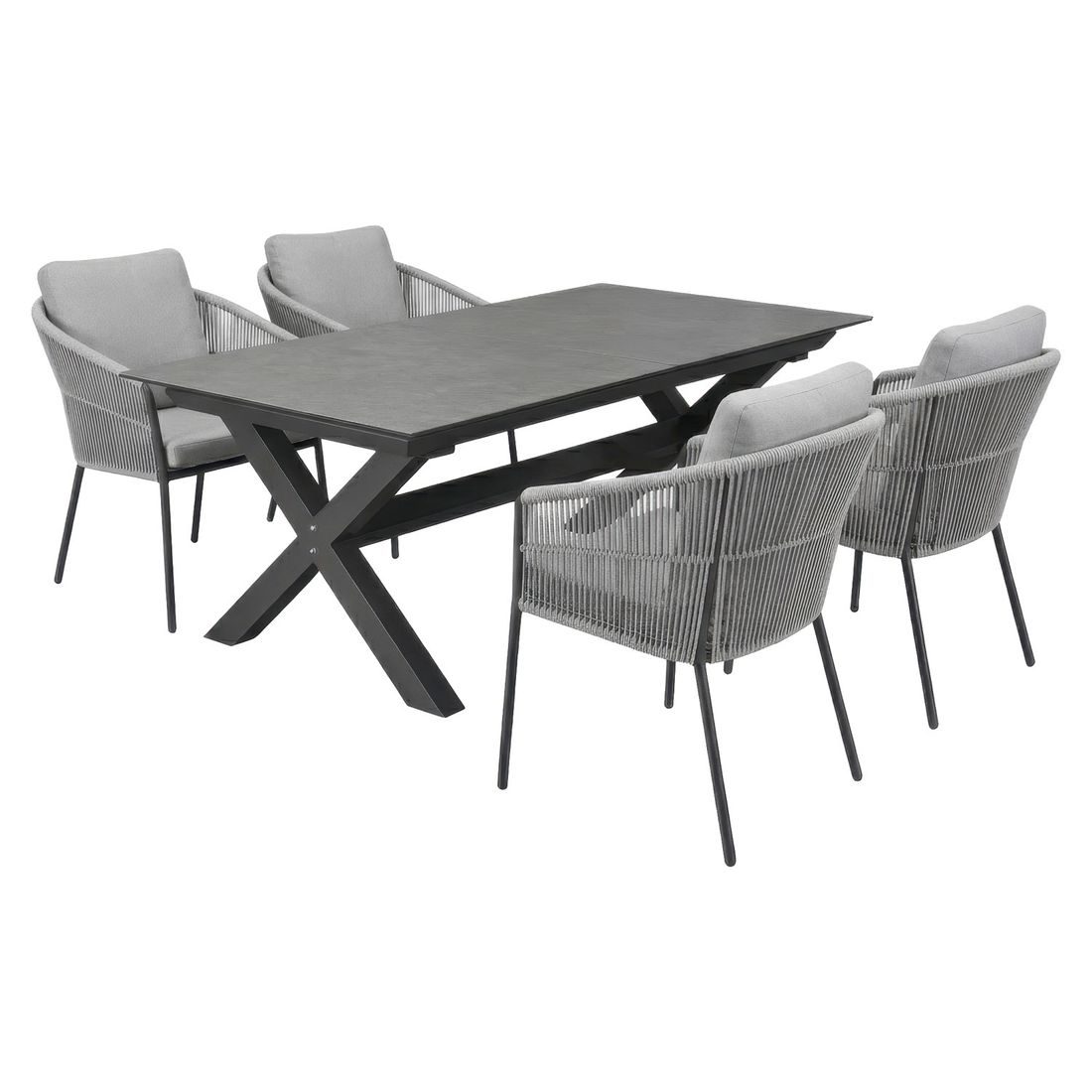 LC Garden Covo Gartenmöbel-Set M (4 Plätze) Tisch 200/260x100cm