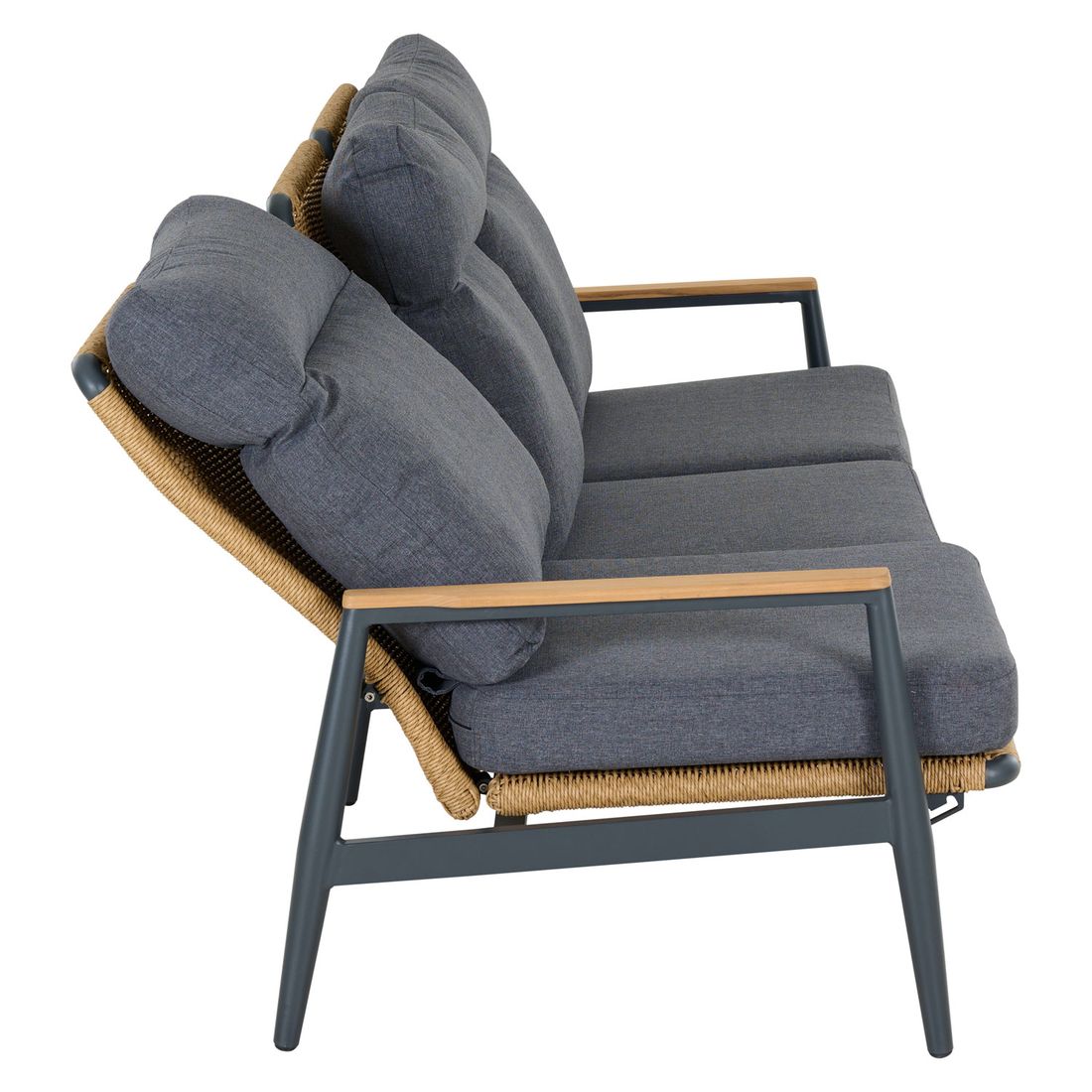 Siena Garden Roma Loungeset Aluminium/Geflecht