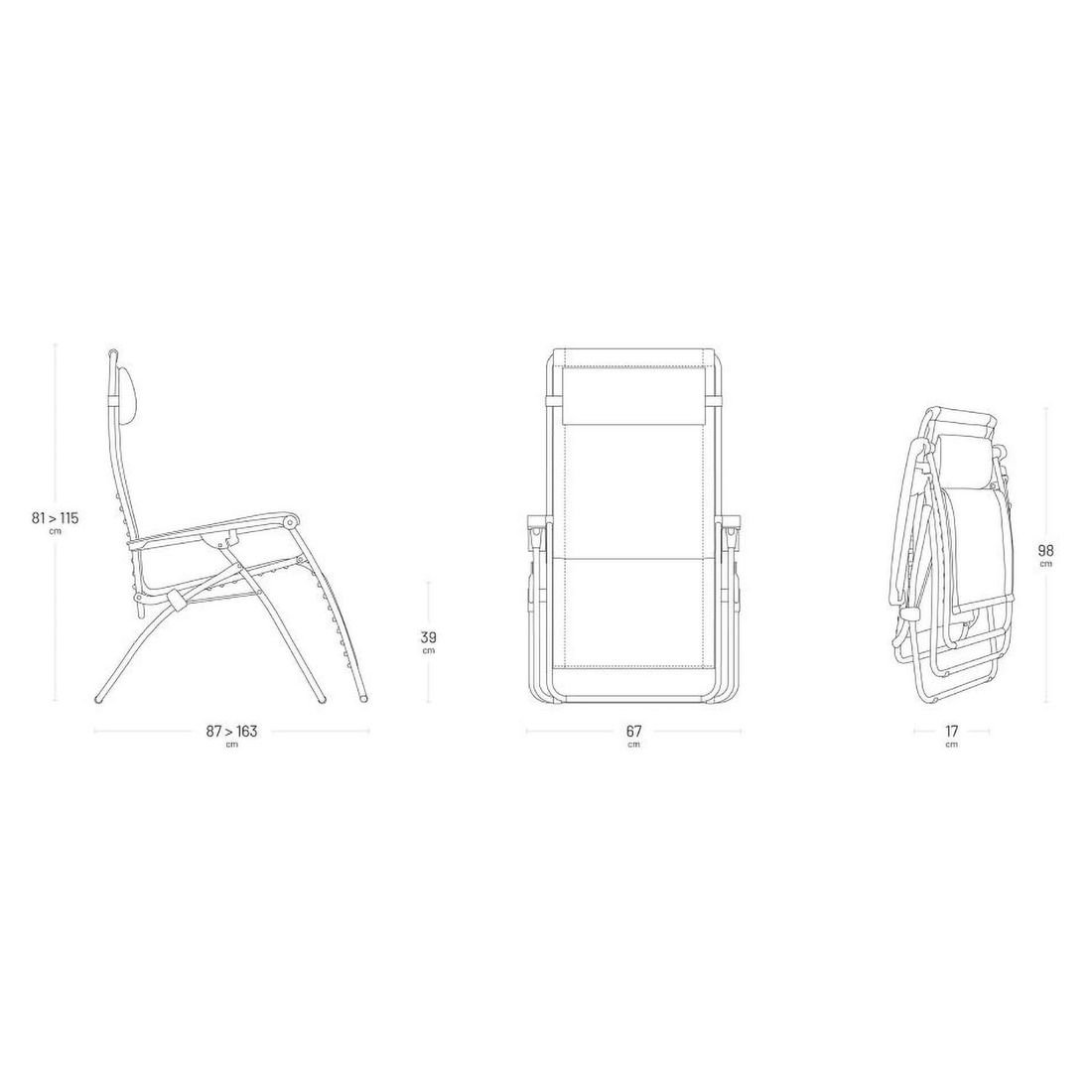Lafuma RSX Clip Relaxliege Stahl/Acryl