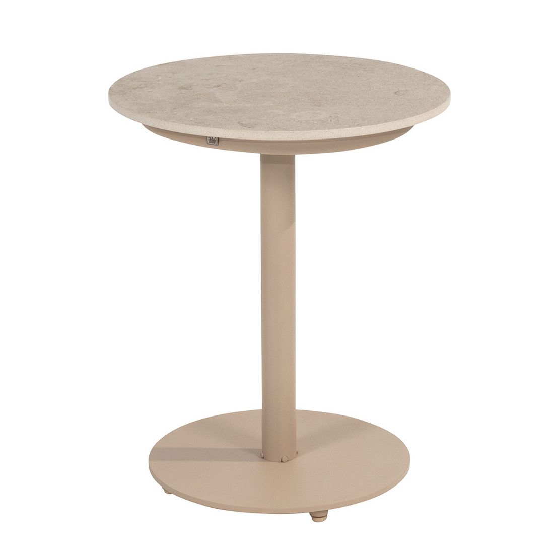 4Seasons Boaz Loungetisch Ø45cm Edelstahl/Keramik
