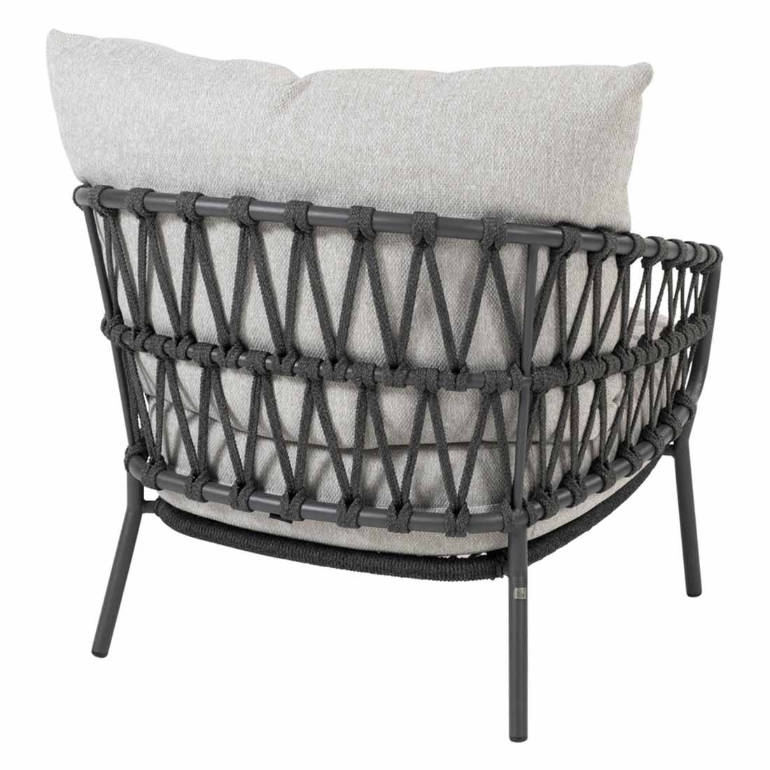 4Seasons Calpi Loungesessel Edelstahl/Rope