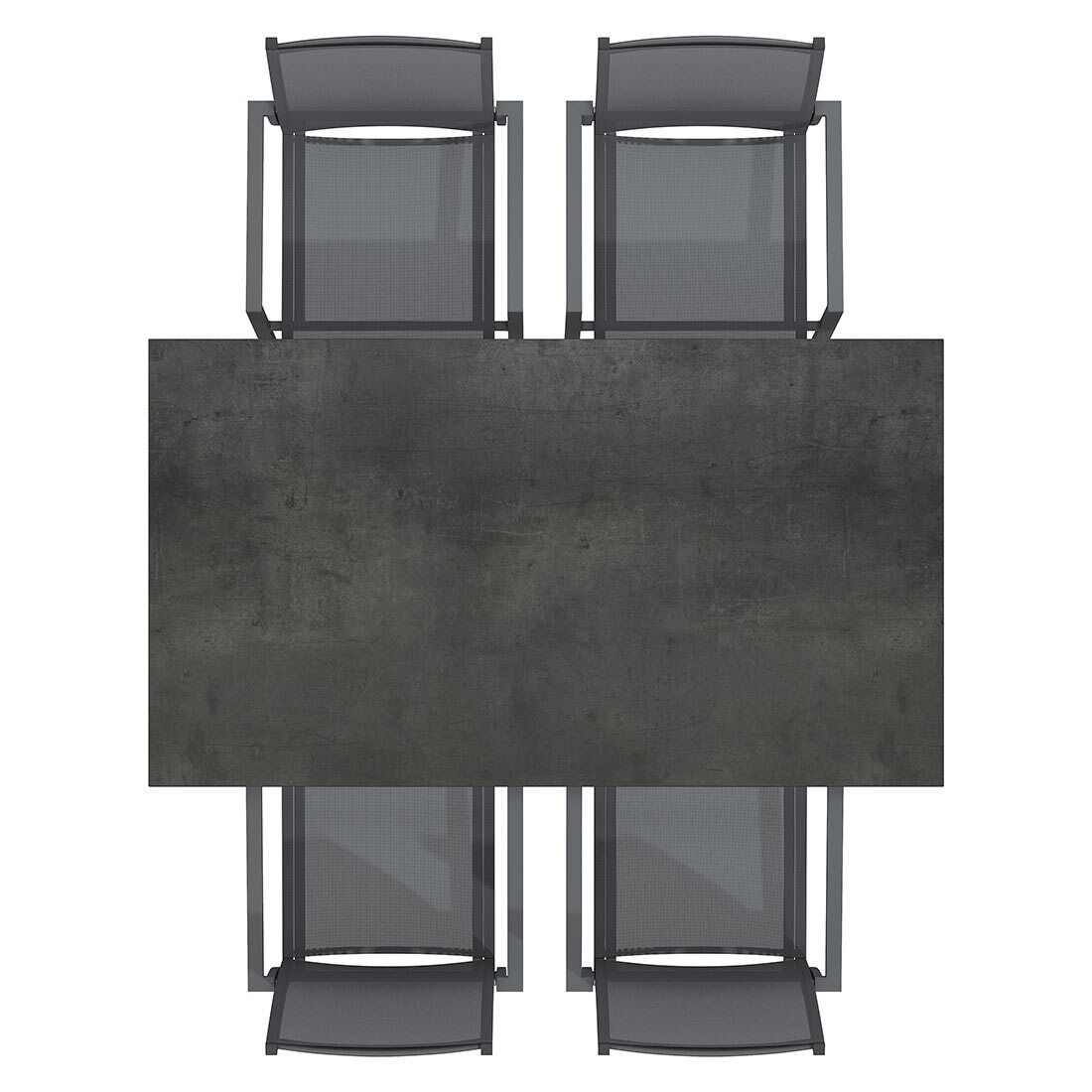 OUTLIV. Kobe Gartenmöbel-Set M (4 Plätze) Tisch 160x90cm