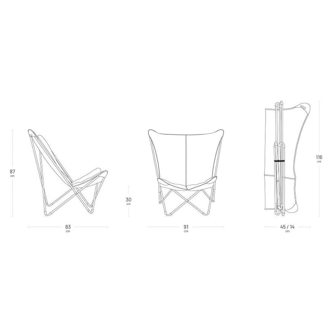 Lafuma Pop Up XL Liegestuhl Stahl/BeComfort