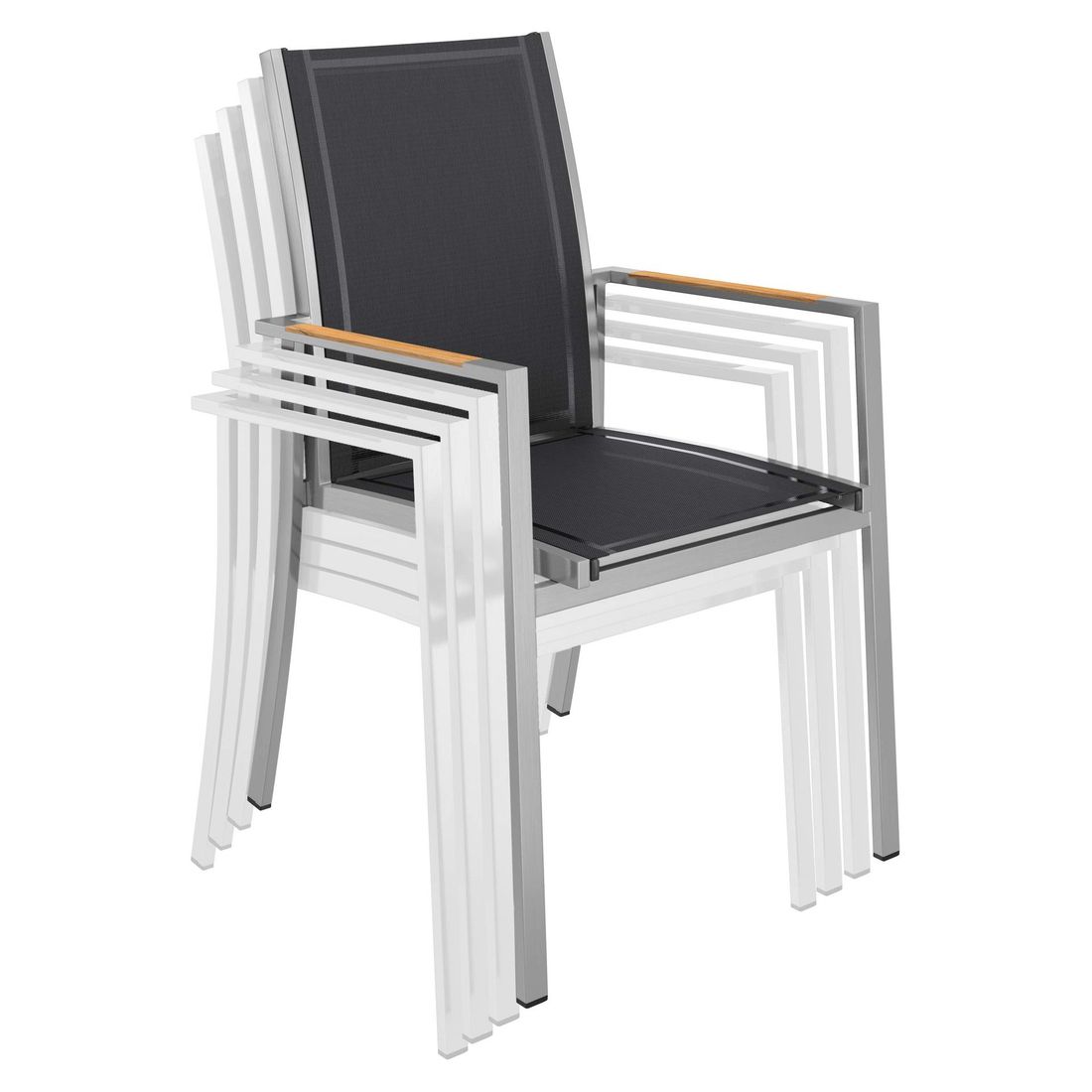 OUTLIV. Oviedo Gartenmöbel-Set M (4 Plätze) Tisch 160x90cm
