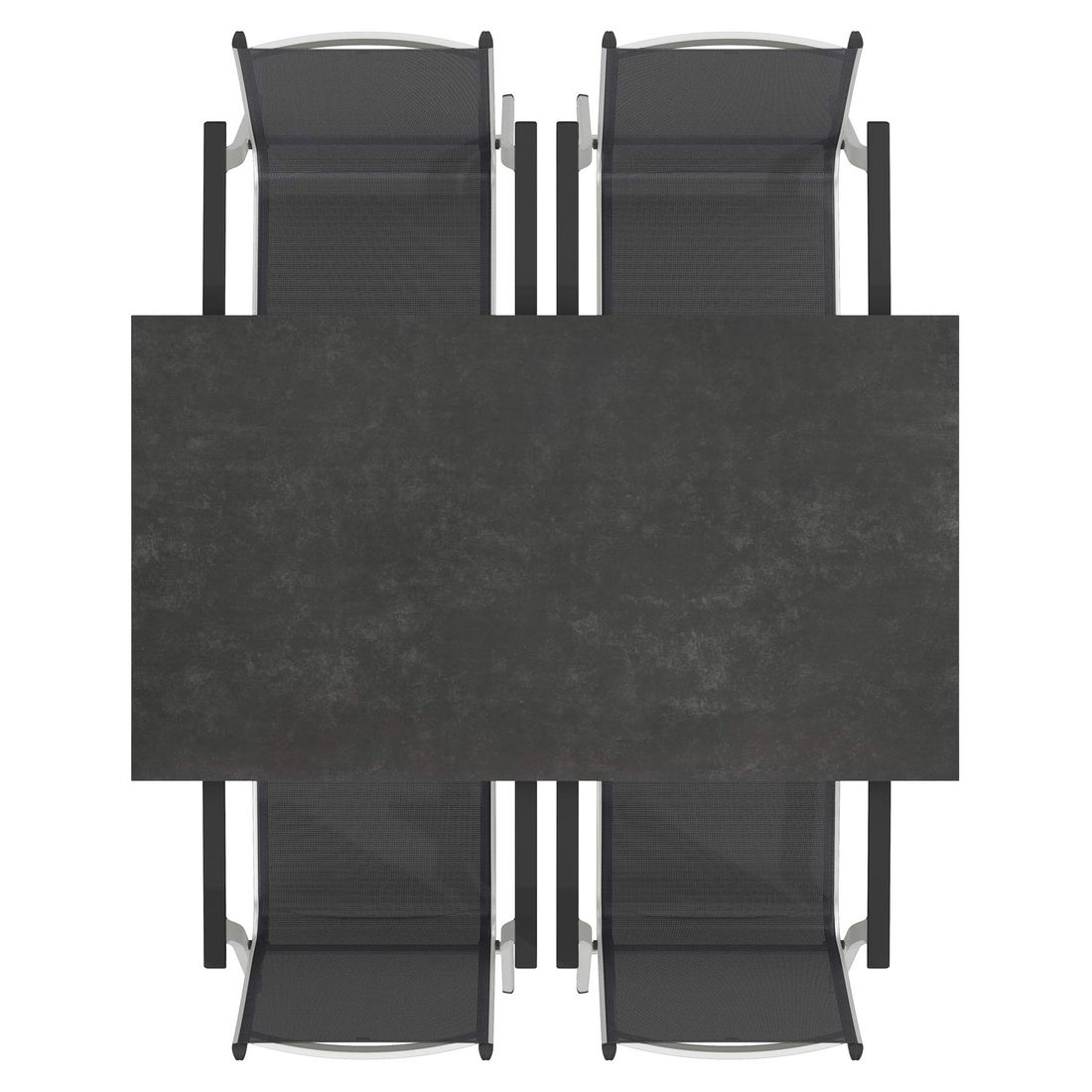 Kettler Basic Plus Gartenmöbel-Set M (4 Plätze) Tisch 160x90cm