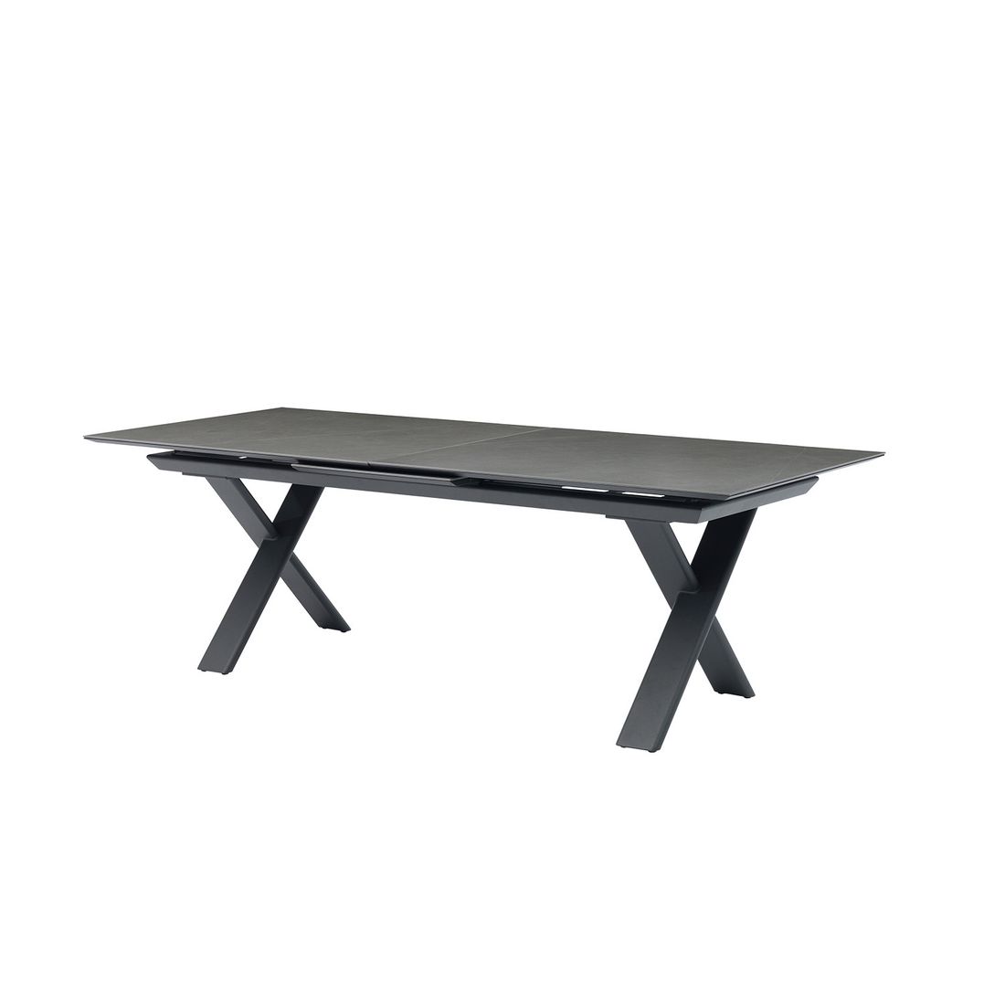 Zebra Levare Ausziehtisch 180/240x100cm Aluminium/Keramik