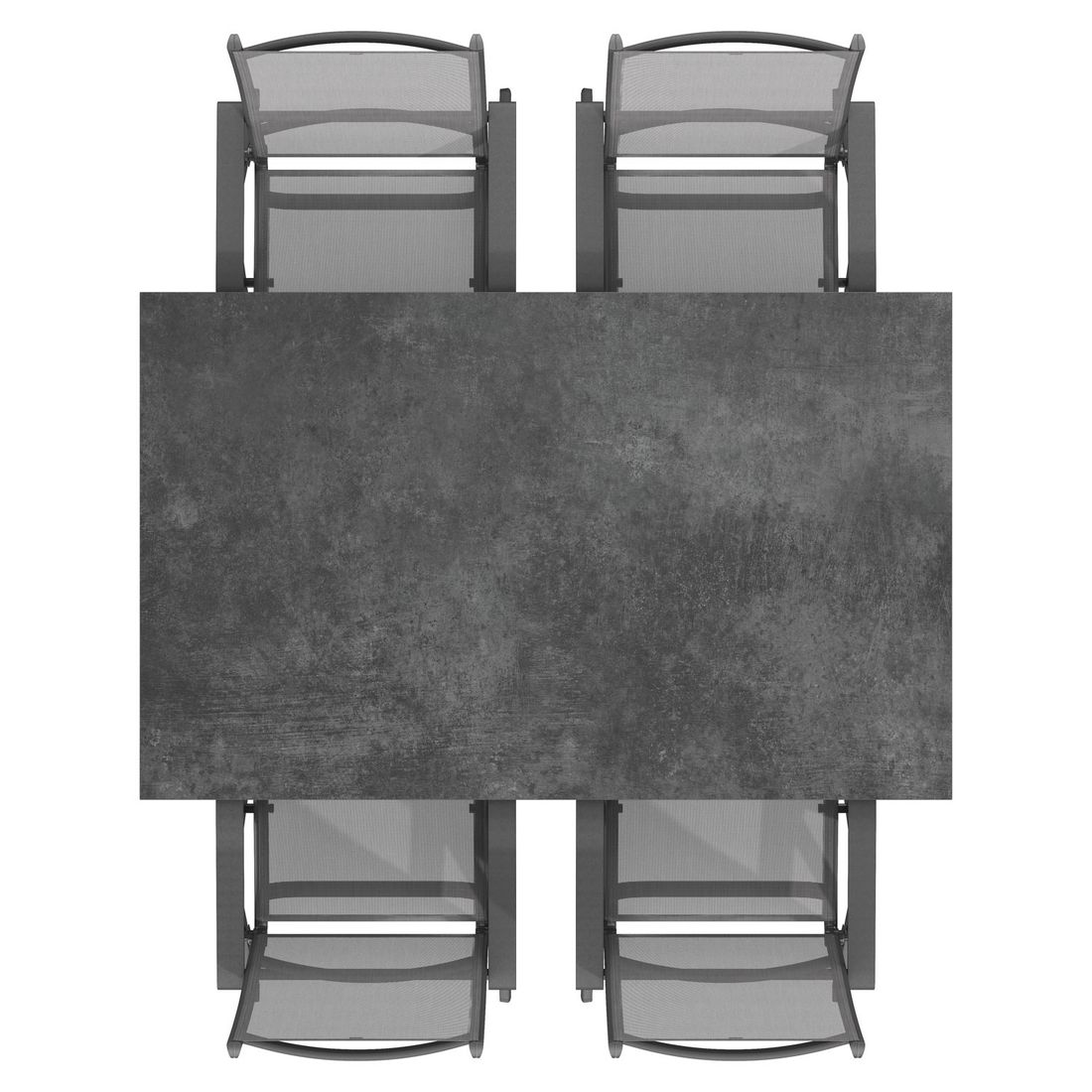 Kettler Basic Plus Gartenmöbel-Set mit OUTLIV. Tisch Aluminium/Keramik
