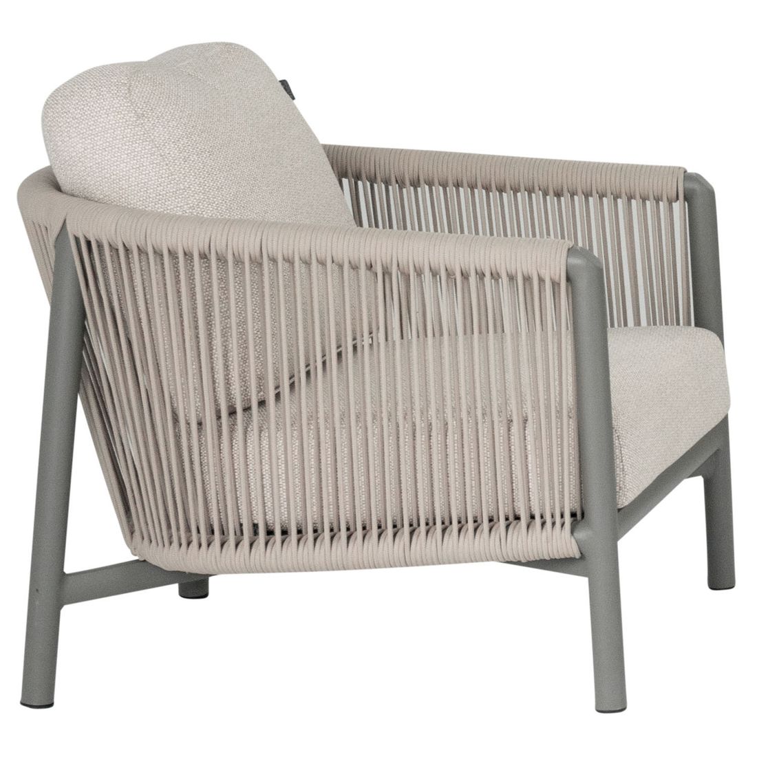Apple Bee Bora Bora Gartensessel Low Dining Aluminium mit Sitz- und Rückenkissen