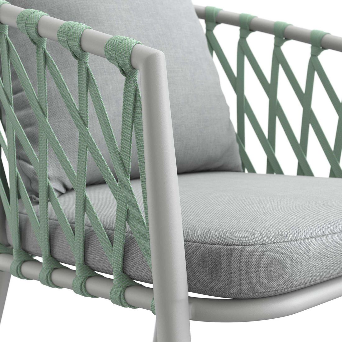 LC Garden Sunrepo Stapelsessel Aluminium mit Sitz- und Rückenkissen