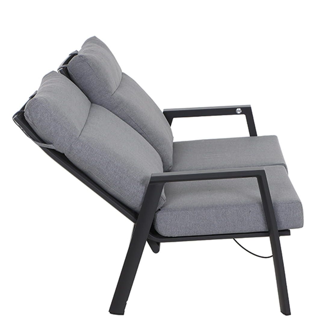 Siena Garden Valencia Gartenloungesofa verstellbar Aluminium/Polypropylen
