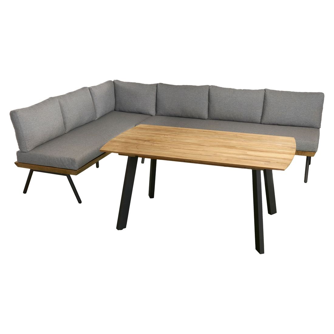 OUTLIV. Alkas Dininglounge Tisch 200x100cm Teak/Sunproof A-Beine