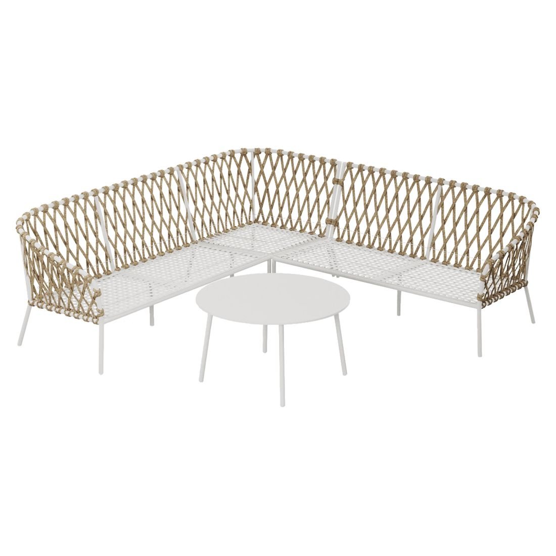 OUTLIV. Tanami Ecklounge Stahl/Rope/Olefin