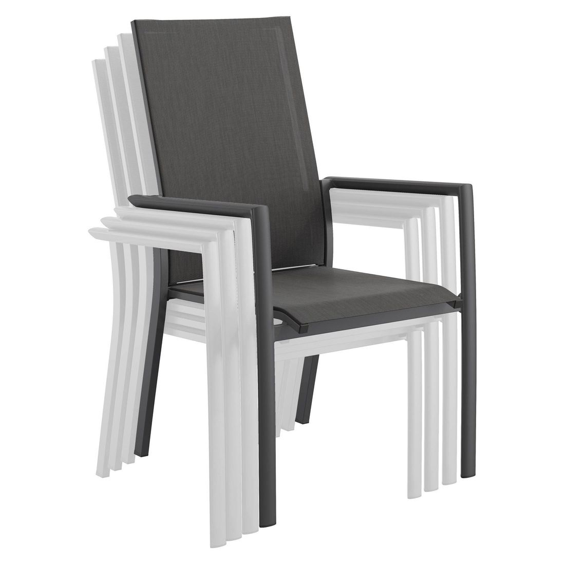 OUTLIV. Lucca Gartenmöbel-Set XXL (10 Plätze) Tisch 160/217/267x92cm