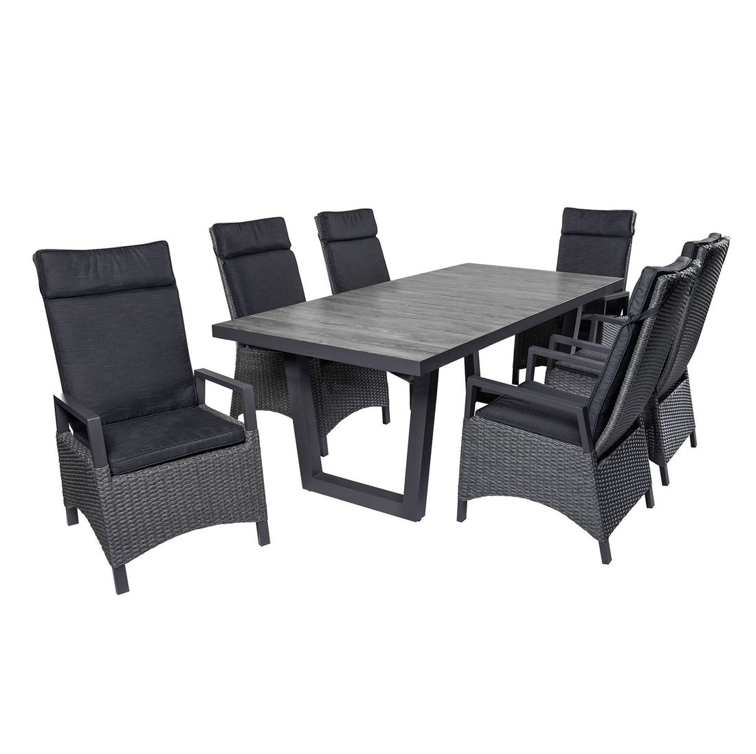 LC Garden Keramo Gartenmöbel-Set L 6 (Plätze) Tisch 200x100cm