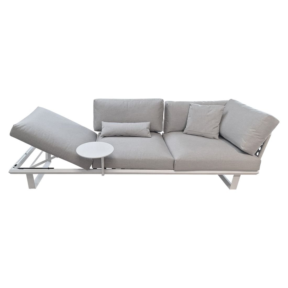 Solpuri Boom Gartenloungesofa verstellbar Aluminium/Bombay