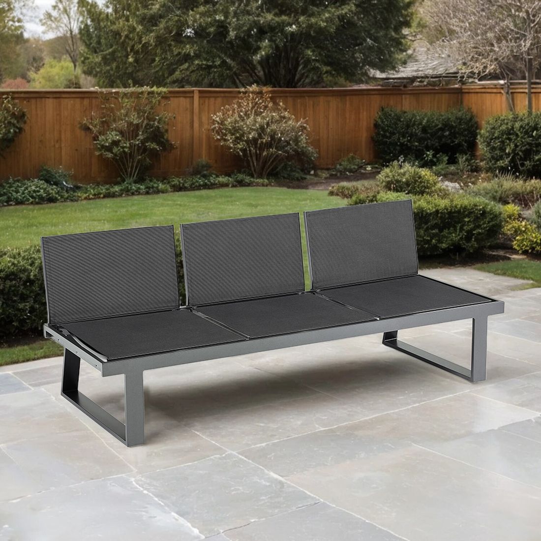 Kettler Rasmus Modular Gartenbank Aluminium/Outdoorgewebe