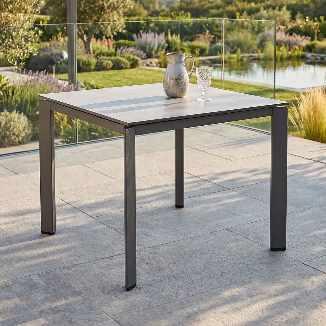 Kettler Edge Gartentisch 95x95cm Aluminium/HPL