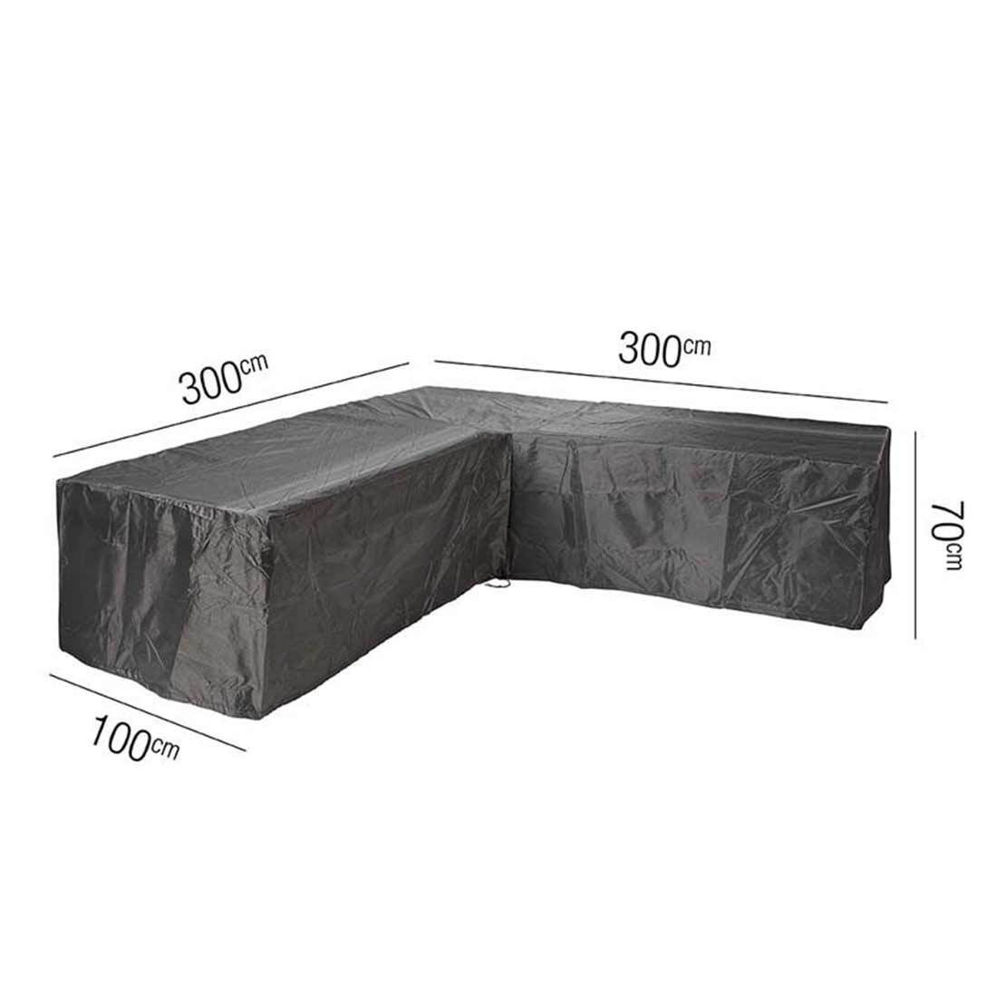 AeroCover Schutzhülle für Ecklounge 300x300x70cm